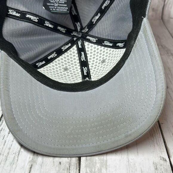 Titleist White Embroidered Golf Hat Tour Performance FootJoy Pro V1 Fitted - Picture 7 of 9